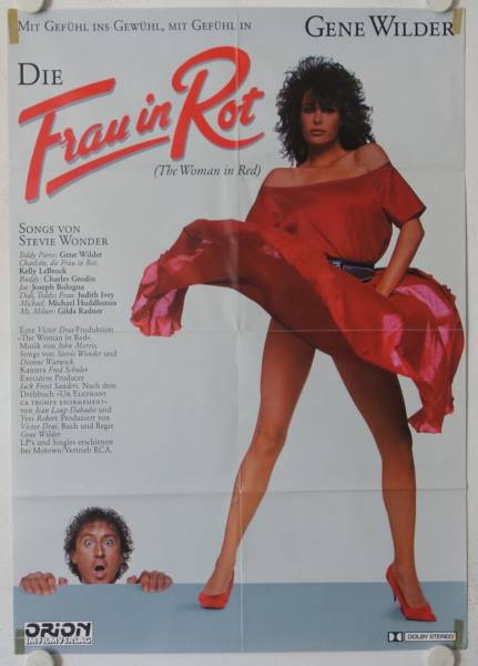 Die Frau in rot originales deutsches Filmplakat